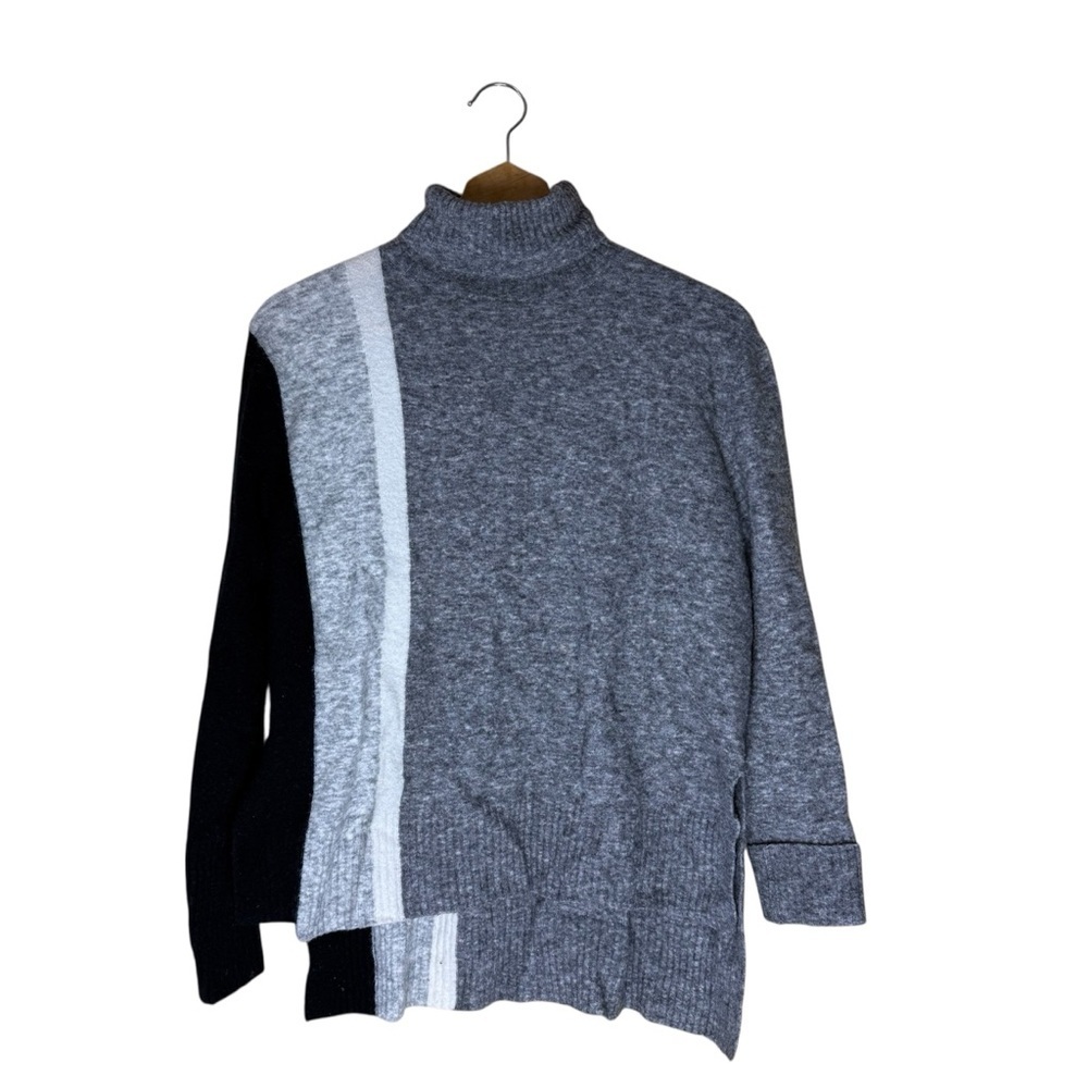 Athleta Transit ColorBlock Pullover Turtleneck Sweater Size XS